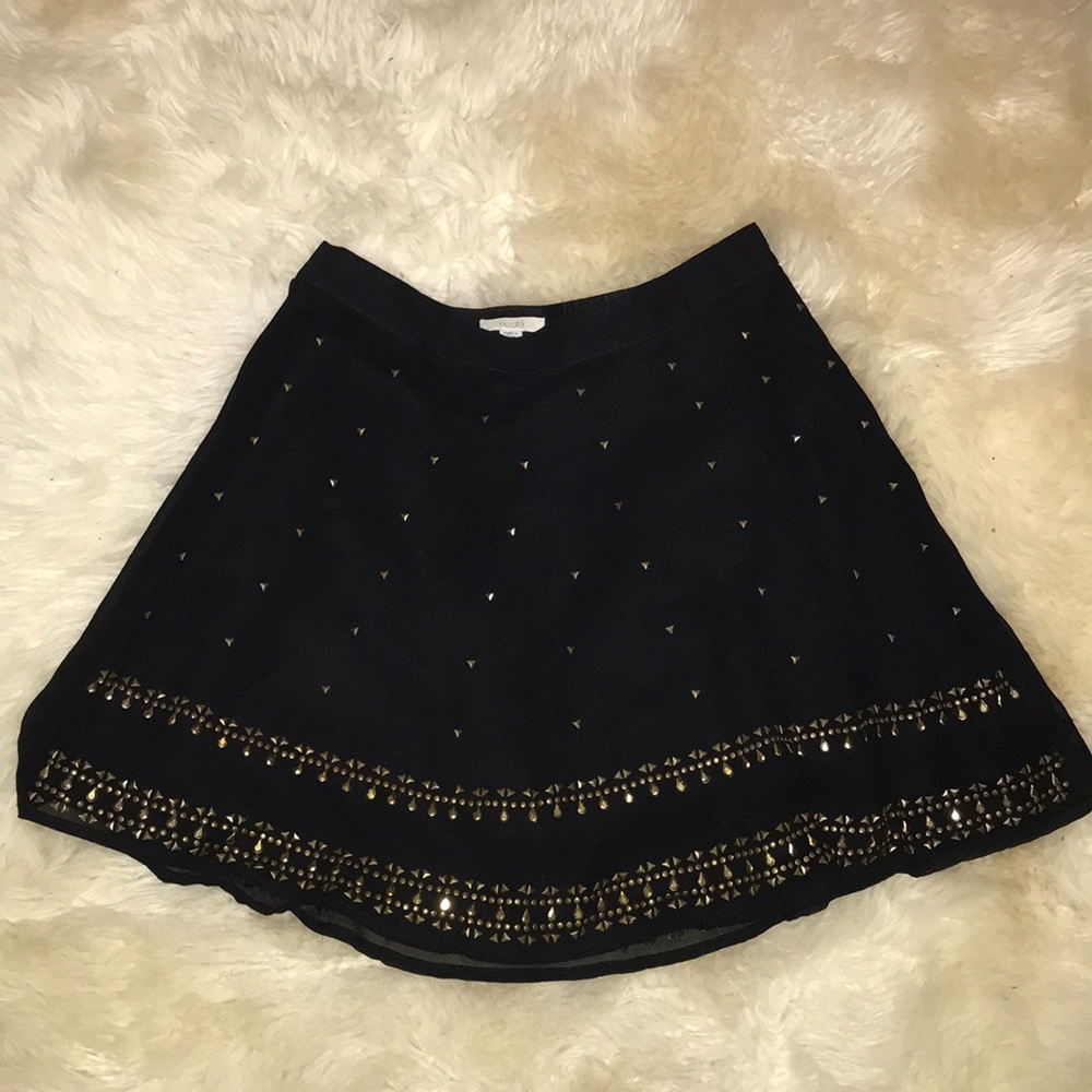 Ecoté skirt with gold detail
